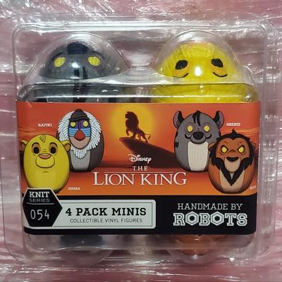 Disney Toys | Handmade By Robots The Lion King Mini Size 4-Pack Vinyl Figures Collectable | Color: Red/Yellow | Size: Osbb