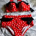 Disney Swim | Disney Minnie Mouse Swim Suit Plus | Color: Red/White | Size: Various