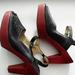 Anthropologie Shoes | Latigo Sunnyside Black Leather Heel Slingbacks | Color: Black | Size: 8.5
