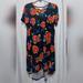 Lularoe Dresses | High Low Casual Dress | Color: Black/Orange | Size: L