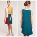 Anthropologie Dresses | Anthropologie Hd In Paris Color Block Dress (1355) | Color: Blue/Cream | Size: 14p