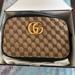 Gucci Bags | Gucci Monogram Matelasse Diagonal Small Gg Marmont Chain Shoulder Bag | Color: Black/Gold | Size: Os