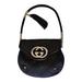 Gucci Bags | Gucci | Vintage Denim Monogram Britt Interlocking Gg Tassel Shoulder Bag | Color: Black | Size: Os