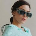 Gucci Accessories | Gucci Gg1325s 003 Sunglasses Grey Smoke Grey Rectangle Women | Color: Gray/Green | Size: Os