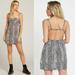 Free People Dresses | Intimately Free People Animal Print Strappy Wild Child Mini Dress | Color: Black/Tan | Size: S