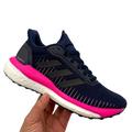 Adidas Shoes | Adidas Womens Running Shoes Size 5/Youth Girls Size 4y Navy Multi Breathable | Color: Blue/Pink | Size: 5