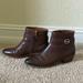 Coach Shoes | Coach Leather Ankle Boots, Brown Leather, Size 8 | Color: Brown | Size: 8