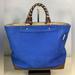 Coach Bags | Coach Tote, Xlarge Travel Bag, Heavy Duty Canvas, Leather Trim Braided Handles | Color: Blue/Tan | Size: X-Large