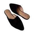 Madewell Shoes | Madewell The Kasey Mule In Black Suede Slip On Shoes | Color: Black | Size: 6.5