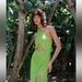 Zara Dresses | Linen Blend Cut Out Halter Dress Lime Green - Ref 7707/939 | Color: Green | Size: S