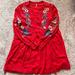 Free People Dresses | Free People Gauzy Mia Mini Dress Embroidered Flowers Women’s Size Small | Color: Red | Size: S