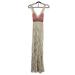 Free People Dresses | Free People Maxi Dress Blackened Crushed Gold Lace Embroidered Beaded Rare! | Color: Gold/Red | Size: 2