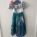 Disney Dresses | Disney Encanto Mirabel Madrigal’s Dress, Girls Size 4-6x, New With Tags | Color: Blue/Green | Size: 4-6x