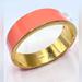 J. Crew Jewelry | Jcrew Nen Peach Enamel Cuff Bracelet | Color: Gold/Orange | Size: Os