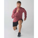 Lululemon Athletica Shirts | Lululemon Mens Hdsr Heathered Red Surge Warm Half Zip Ls Training Top Medium | Color: Red/Silver | Size: M