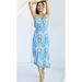 Anthropologie Dresses | Anthropologie Plenty By Tracy Reese Blue Baroque Motif Midi Dress Boho Xs | Color: Blue/White | Size: Xs