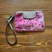 Coach Bags | Coach Wristlet Rose Floral Small Htf Pattern | Color: Pink/Silver | Size: Os