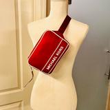 Michael Kors Bags | Last Onenew Michael Kors Chest Bag Shoulder Bag Fanny Pack Belt Bag | Color: Red/White | Size: 7.75”W X 5.5”H X 2”D