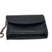Coach Bags | Coach 90's Wallet Black Leather Coin Purse Snap Closure Zipper Brass Keychain | Color: Black | Size: Os