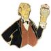 Disney Jewelry | Disney Edgar Aristocat Trading Pin Butler Ice Cream Sundae Lapel Pin Brooch Gift | Color: Black/White | Size: Os