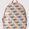 Gucci Accessories | Gucci Children's Boy Print Star Backpack Bag Gucci Details Multicolor Sz S | Color: Orange/White | Size: S