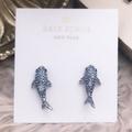 Kate Spade Jewelry | Kate Spade California Dreaming Pave Shark Studs Earrings | Color: Blue | Size: Os