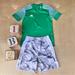 Adidas Matching Sets | Adidas Aeroready Boys Green Soccer Team Shorts Set 5/6 | Color: Gray/Green | Size: 5tb