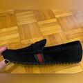 Gucci Shoes | Brand New Black Suede Men Moccasins By Gucci. | Color: Black | Size: 13