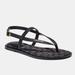 Coach Shoes | Coach Josie Black Leather Sandal - Size 8 | Color: Black | Size: 8