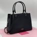 Kate Spade Bags | Kate Spade Leila Triple Compartment Satchel Bag Black | Color: Black/Gold | Size: Medium
