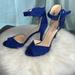 Nine West Shoes | (Nwt) Size 7m, Nine West, Royal Blue “Azur” Amma20 Style, Side Fringe, 4” Heels | Color: Blue | Size: 7m