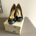 Coach Shoes | Coach Desaree Tweed Pump Heels Size 8 | Color: Black/White | Size: 8