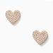 Kate Spade Jewelry | Kate Spade New York Yours Truly Pave Heart Studs | Color: Gold/Pink | Size: See Description