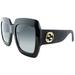 Gucci Accessories | Gucci Square Frame Glitter Arm Sunglasses | Color: Black | Size: Os
