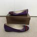 Gucci Shoes | Authentic Gucci Leather Ballerina Flat With Web. 2023 Trending Vibrant Color | Color: Purple | Size: 7.5