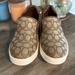 Coach Shoes | Brand New Coach Wells Slip On Sneakers Signature Jacquard Rare Find!! | Color: Brown/Tan | Size: 9