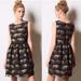 Anthropologie Dresses | Eyedoll Anthropologie Panthere Dress, Size 4p | Color: Black/Gold | Size: 4p