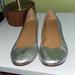 J. Crew Shoes | J Crew, Metallic Ballet Flats | Color: Silver | Size: 8