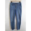 J. Crew Jeans | J. Crew Medium Blue Stretch High-Rise Skinny Jean With 4 Button Fly - 28 | Color: Blue | Size: 28