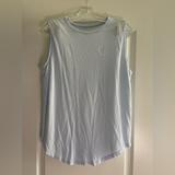 Lululemon Athletica Tops | Lululemon Athletica Brunswick Lead With The Heart Muscle Tank Top Womens Size Xl | Color: Blue/White | Size: Xl