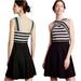 Anthropologie Dresses | Anthropologie Maeve Crosswise Bandage Fit & Flare Dress | Black/White | Size 6 | Color: Black/White | Size: 6