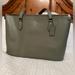 Coach Bags | Coach Leather Tote - Nwt | Color: Green | Size: Os