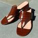 J. Crew Shoes | J Crew Wide-Strap Thong Sandals, With A Low Block 2” Heel In Brown. | Color: Brown | Size: 8