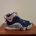 Nike Shoes | Nike Air Lebron 17 Graffiti Sz 8 | Color: Blue/White | Size: 8