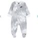 Nike One Pieces | Baby Girl Nike Printed Club Sleep & Play Footies Pjs Photon Dust (Gray) 6m Nwt | Color: Gray/White | Size: 6mb
