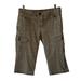 Anthropologie Shorts | Daughters Of The Liberation Distressed Gray Low-Rise Cargo Shorts Size 6 | Color: Gray | Size: 6