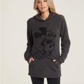 Disney Tops | Disney Mickey Mouse Hoodie For Adults By Barefoot Dreams Size 2 | Color: Gray | Size: 2