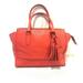 Coach Bags | Coach Orange Legacy Candace Glovetanned Leather Tassel Detail Carryall Handbag | Color: Orange | Size: Medium