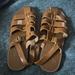 J. Crew Shoes | Fisherman Sandals In Shiny Spazzolato Leather | Color: Brown | Size: 8.5