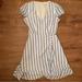 J. Crew Dresses | J.Crew Blue White Stripe Linen Dress Size 00 | Color: Blue/White | Size: 00